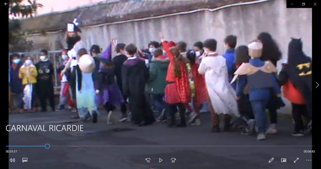Screenshot del video realizado por un previo Carnaval.