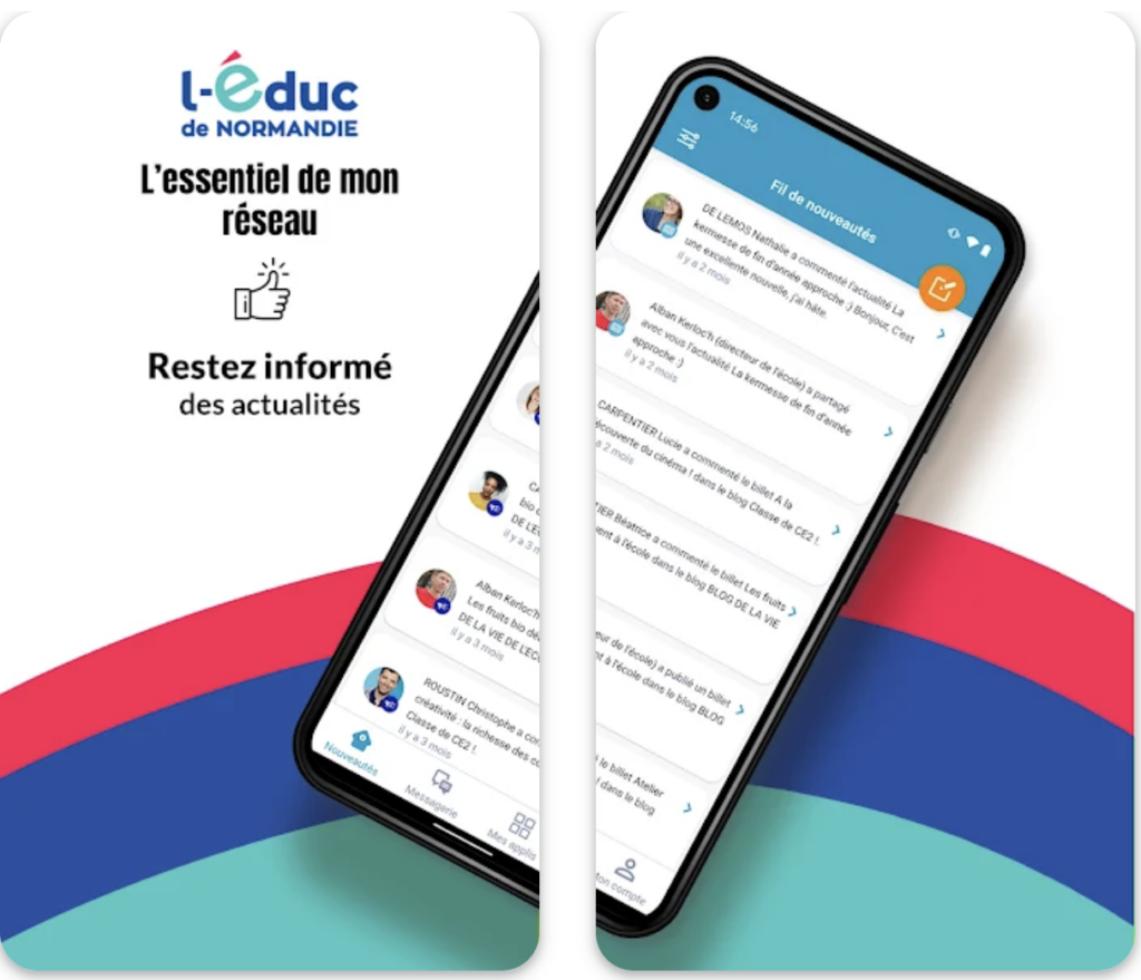 Appli mobile l'Educ de Normandie