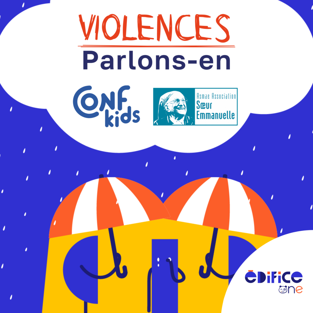 deux personnes sous la pluie de nuit avec un parapluie qui protège une fille triste subissant des violences et lui apporte de la lumière