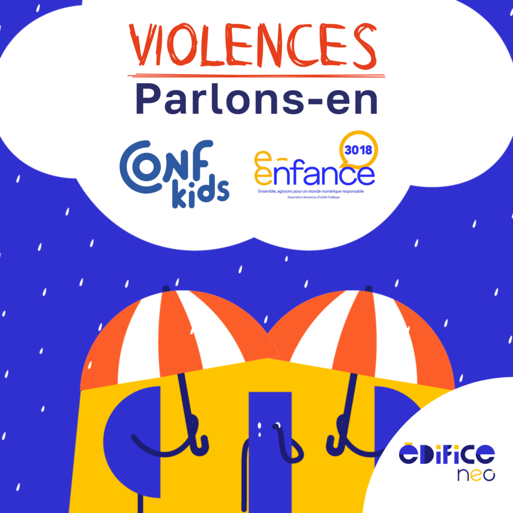 deux personnes sous la pluie de nuit avec un parapluie qui protège une fille triste subissant des violences et lui apporte de la lumière
