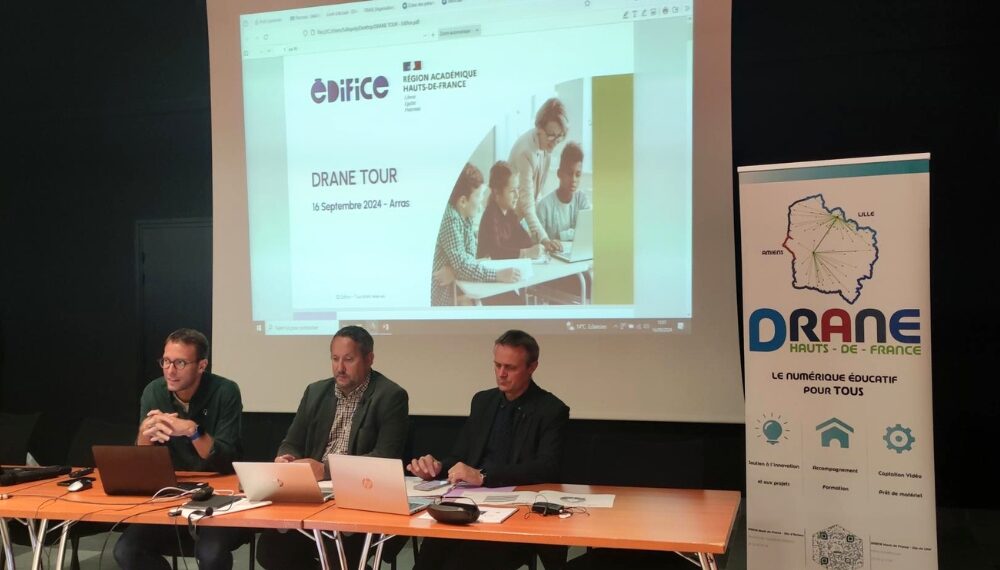 Édifice présente l'ENT HDF lors du Drane Tour 2024