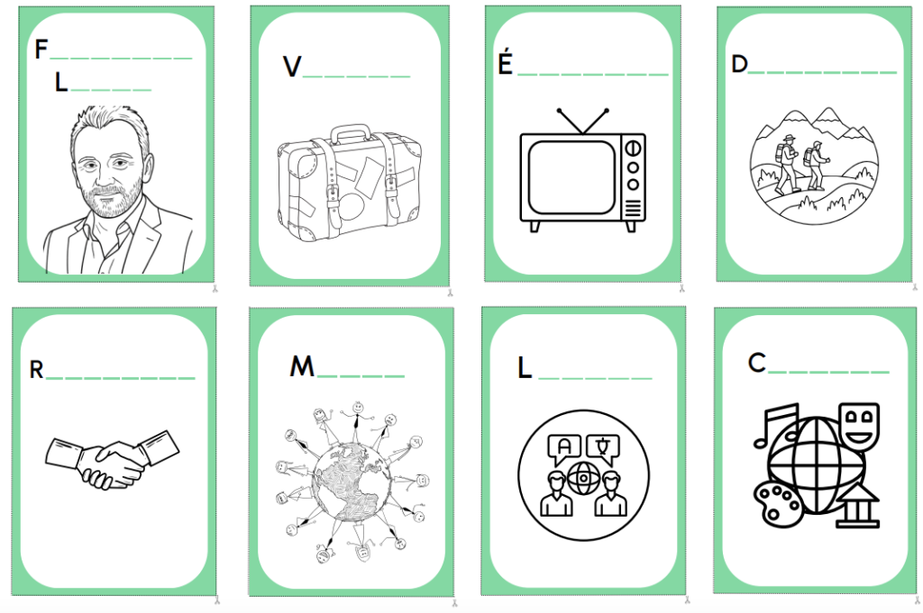Les cartes pour travailler l'écoute active en classe. 