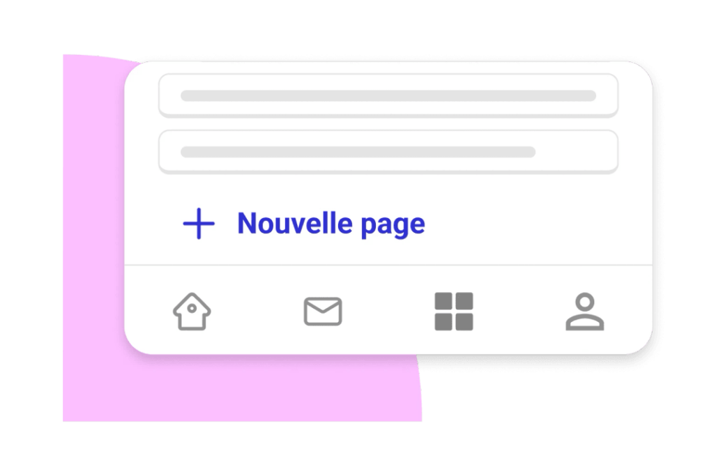 Cours et Wiki mobile : nouvelle page