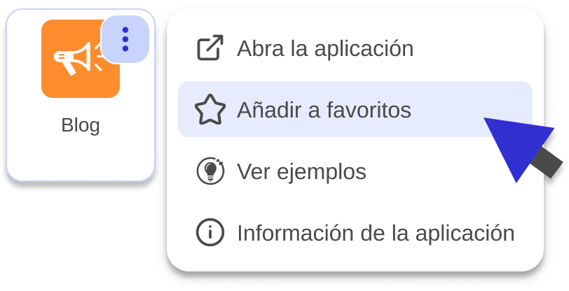 Mis Aplicaciones -  Édifice: un menú desplegable para acompañarle