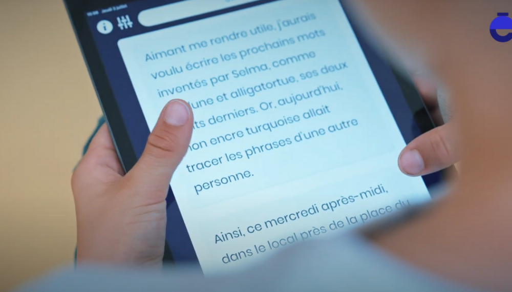 Lecture à voix haute.