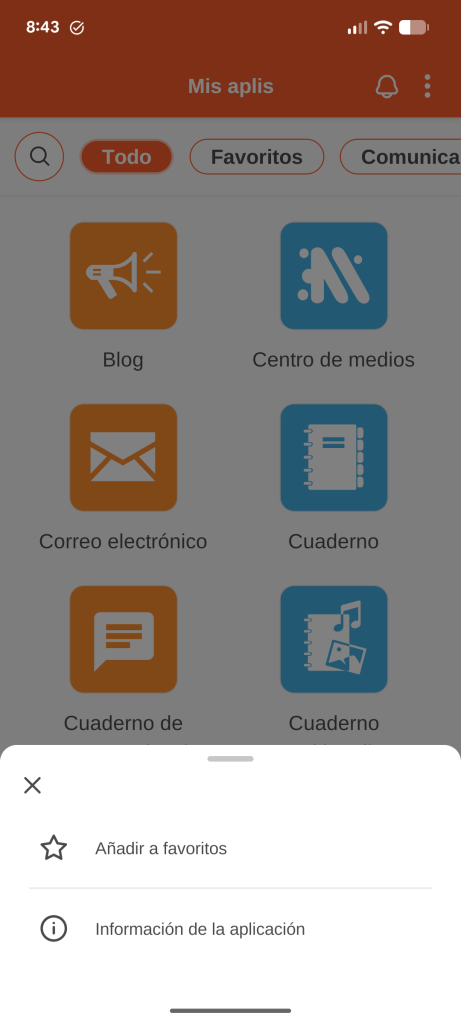 ONE Pocket: añadir aplicaciones a sus favoritos.