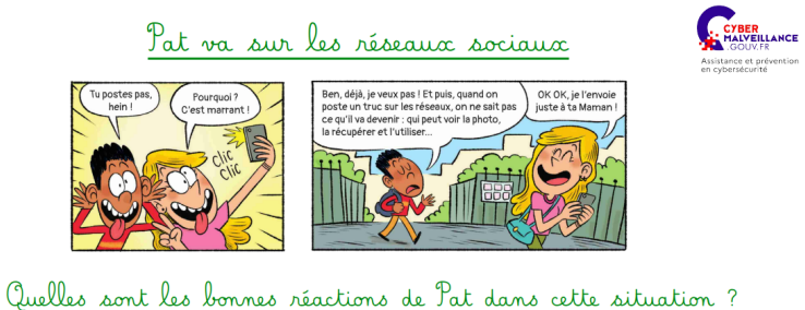 Mises en situation citoyenneté numérique élèves